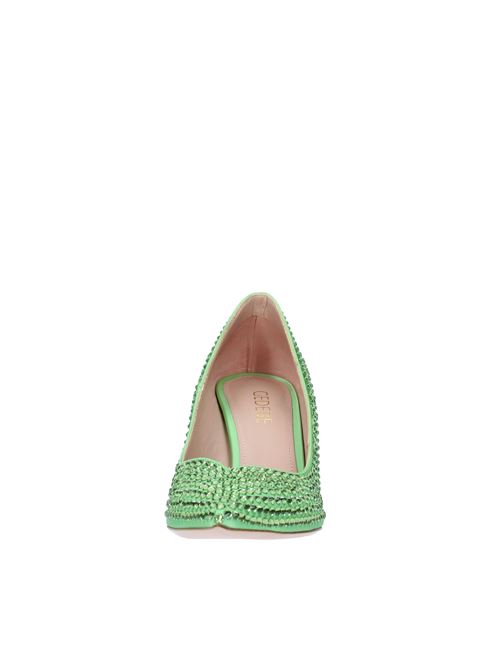 Décolleté modello CINDY PUMP85 in raso e strass GEDEBE | CINDY PUMP 85 SATINVERDE